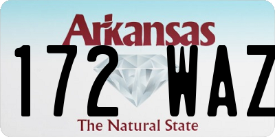 AR license plate 172WAZ