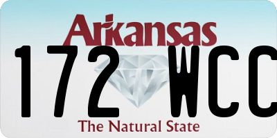 AR license plate 172WCC