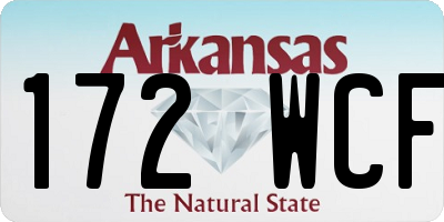 AR license plate 172WCF