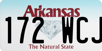 AR license plate 172WCJ