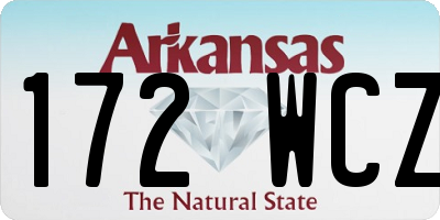 AR license plate 172WCZ