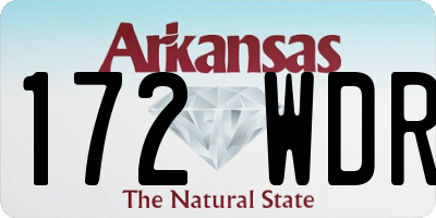 AR license plate 172WDR
