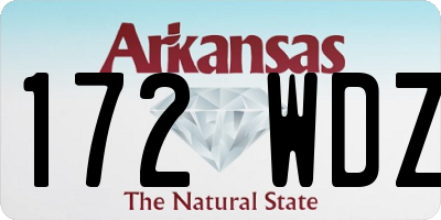 AR license plate 172WDZ