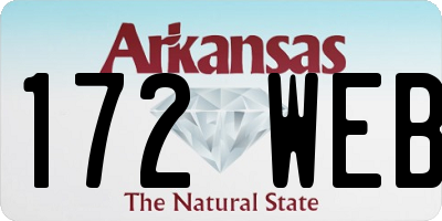 AR license plate 172WEB