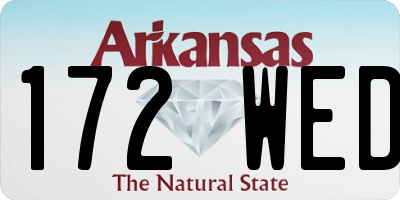 AR license plate 172WED