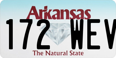 AR license plate 172WEV