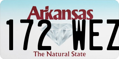 AR license plate 172WEZ