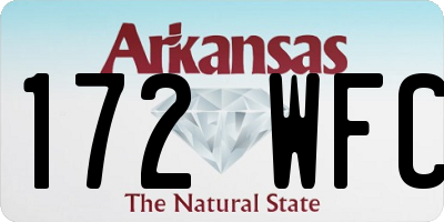 AR license plate 172WFC