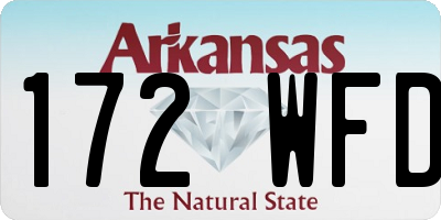 AR license plate 172WFD