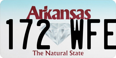 AR license plate 172WFE