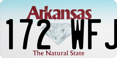 AR license plate 172WFJ