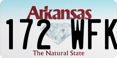 AR license plate 172WFK