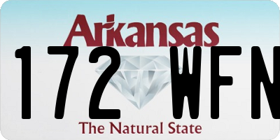 AR license plate 172WFN