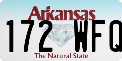 AR license plate 172WFQ