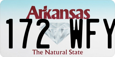 AR license plate 172WFY