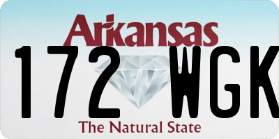 AR license plate 172WGK