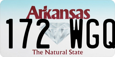 AR license plate 172WGQ