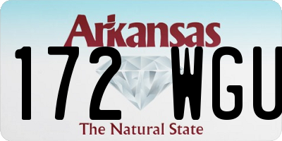 AR license plate 172WGU