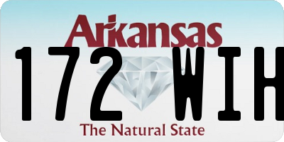 AR license plate 172WIH