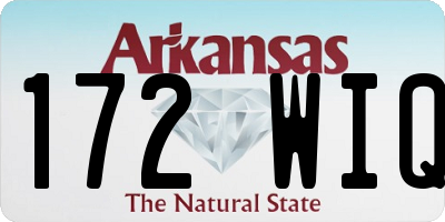 AR license plate 172WIQ