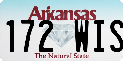 AR license plate 172WIS