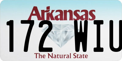 AR license plate 172WIU