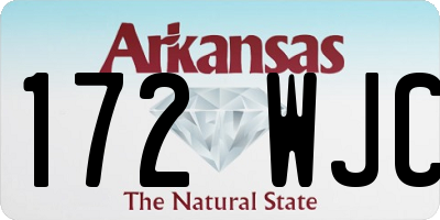 AR license plate 172WJC