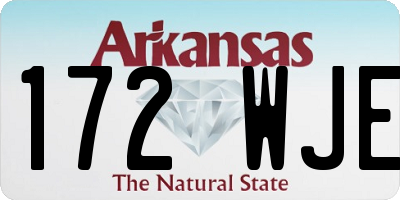 AR license plate 172WJE
