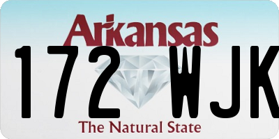 AR license plate 172WJK