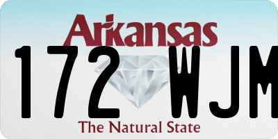 AR license plate 172WJM