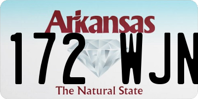 AR license plate 172WJN
