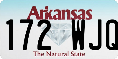 AR license plate 172WJQ