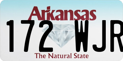 AR license plate 172WJR