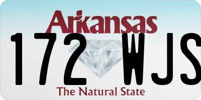 AR license plate 172WJS