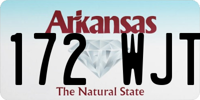 AR license plate 172WJT