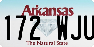 AR license plate 172WJU