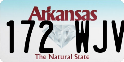 AR license plate 172WJV