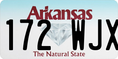 AR license plate 172WJX