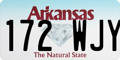 AR license plate 172WJY