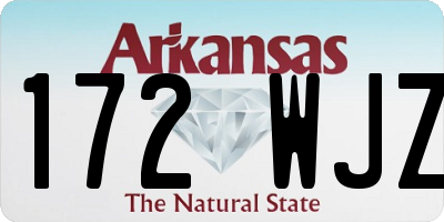 AR license plate 172WJZ