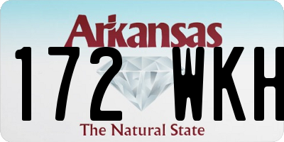 AR license plate 172WKH
