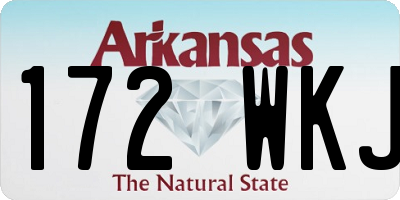 AR license plate 172WKJ