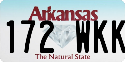 AR license plate 172WKK
