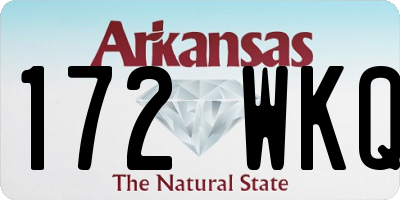 AR license plate 172WKQ