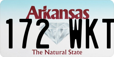 AR license plate 172WKT