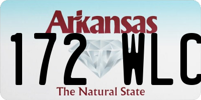 AR license plate 172WLC