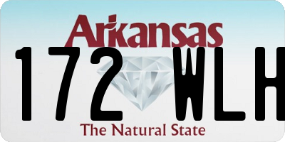AR license plate 172WLH