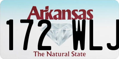 AR license plate 172WLJ