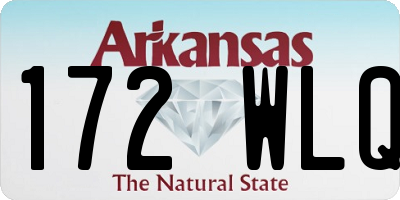 AR license plate 172WLQ