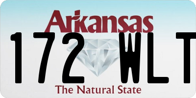 AR license plate 172WLT